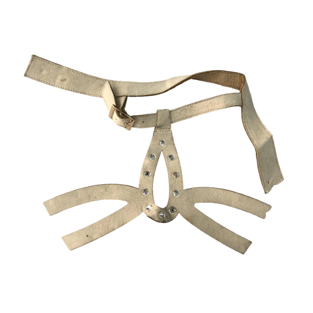 Laser-embossed diamond-encrusted upper