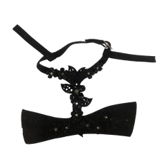 Laser-ironed diamond small flower sandal upper