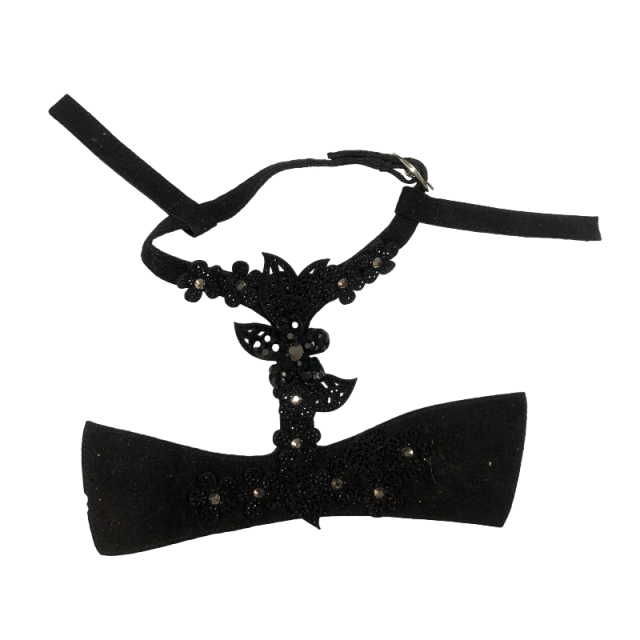 Laser-ironed diamond small flower sandal upper