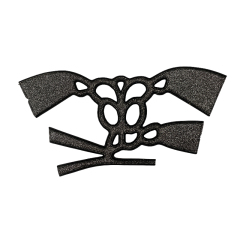 Irregular rhinestone upper