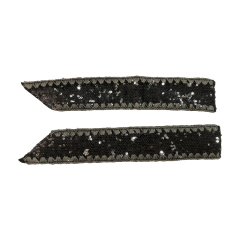 Semi-finished products with rhinestones on the upper of sandals