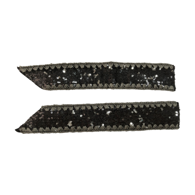 Semi-finished products with rhinestones on the upper of sandals