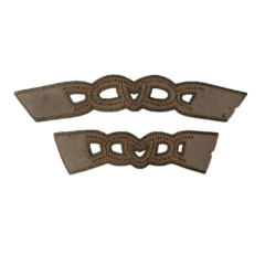 Semi-finished products of hot stamping sandal uppers