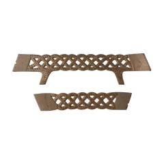 Semi-finished products of hot stamping sandal uppers