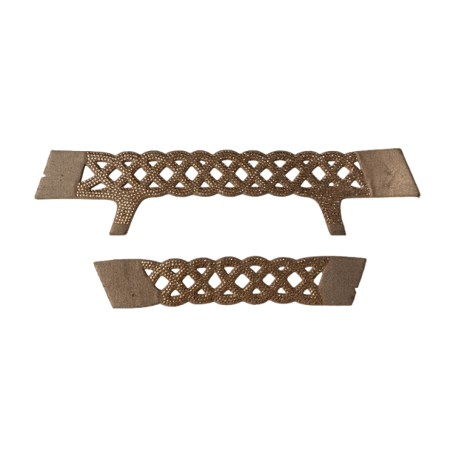 Semi-finished products of hot stamping sandal uppers