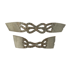 Semi-finished products of hot stamping shoe uppers