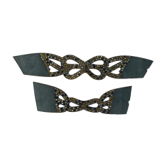 Semi-finished products of hot stamping shoe uppers