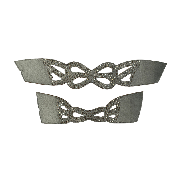 Semi-finished products of hot stamping shoe uppers