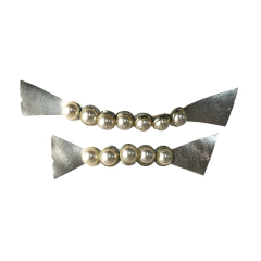 PU hand-stitched semi-circular pearl upper