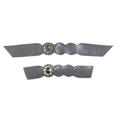 PU hand-stitched semi-circular pearl upper