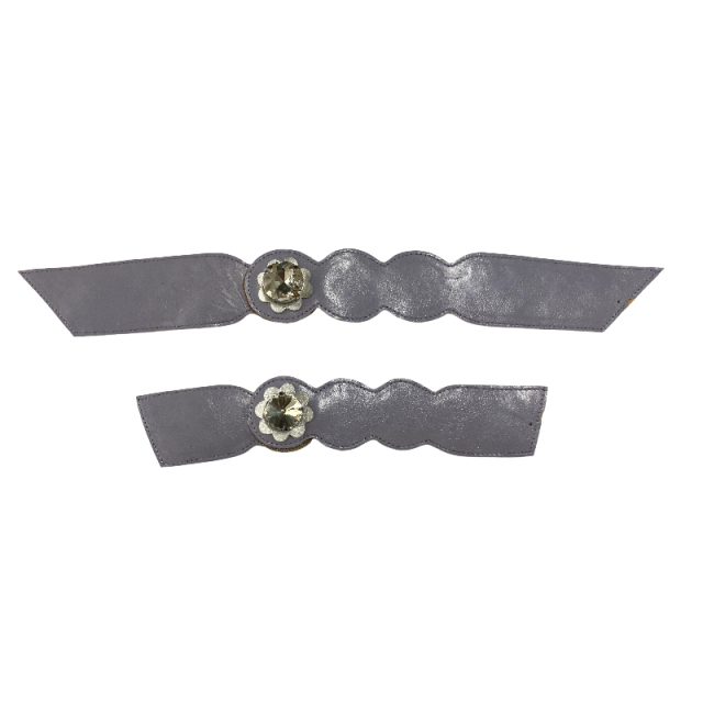 PU hand-stitched semi-circular pearl upper