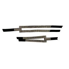 Laser-ironed diamond sandals upper