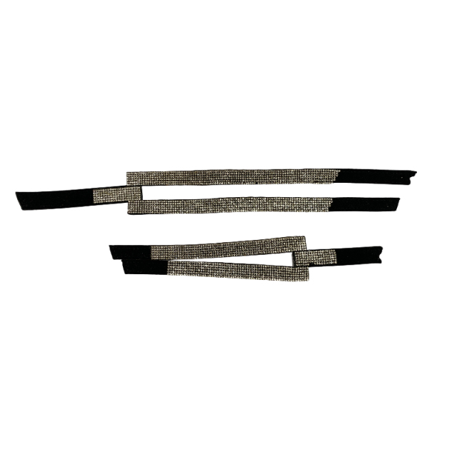 Laser-ironed diamond sandals upper