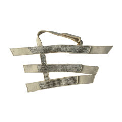 Glass rhinestone casual sandal upper