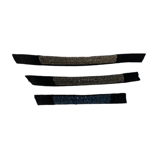 Glass rhinestone casual sandal upper