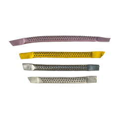 Colorful one-line shoe upper with rhinestones