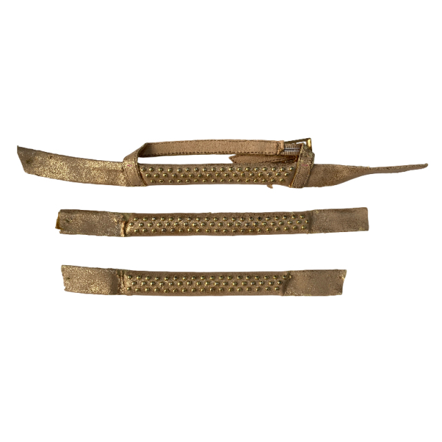 Multicolored one-strap sandal upper