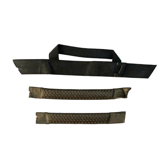 Multicolored one-strap sandal upper