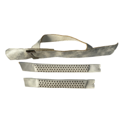 Multicolored one-strap sandal upper