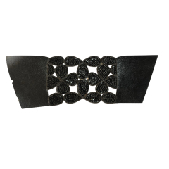 Colorful small flower-patterned diamond sandal upper