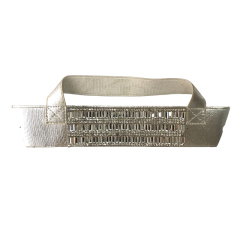 Colorful small flower-patterned diamond sandal upper