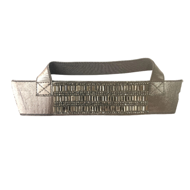 Colorful small flower-patterned diamond sandal upper