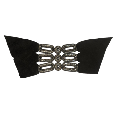 Semi-finished products of laser-heated diamond upper for women's slippers