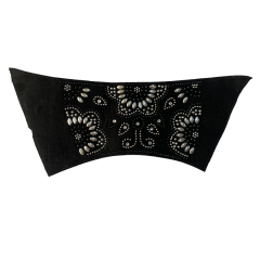 Semi-finished products of laser-heated diamond upper for women's slippers