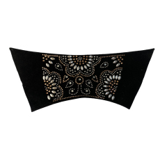 Semi-finished products of laser-heated diamond upper for women's slippers