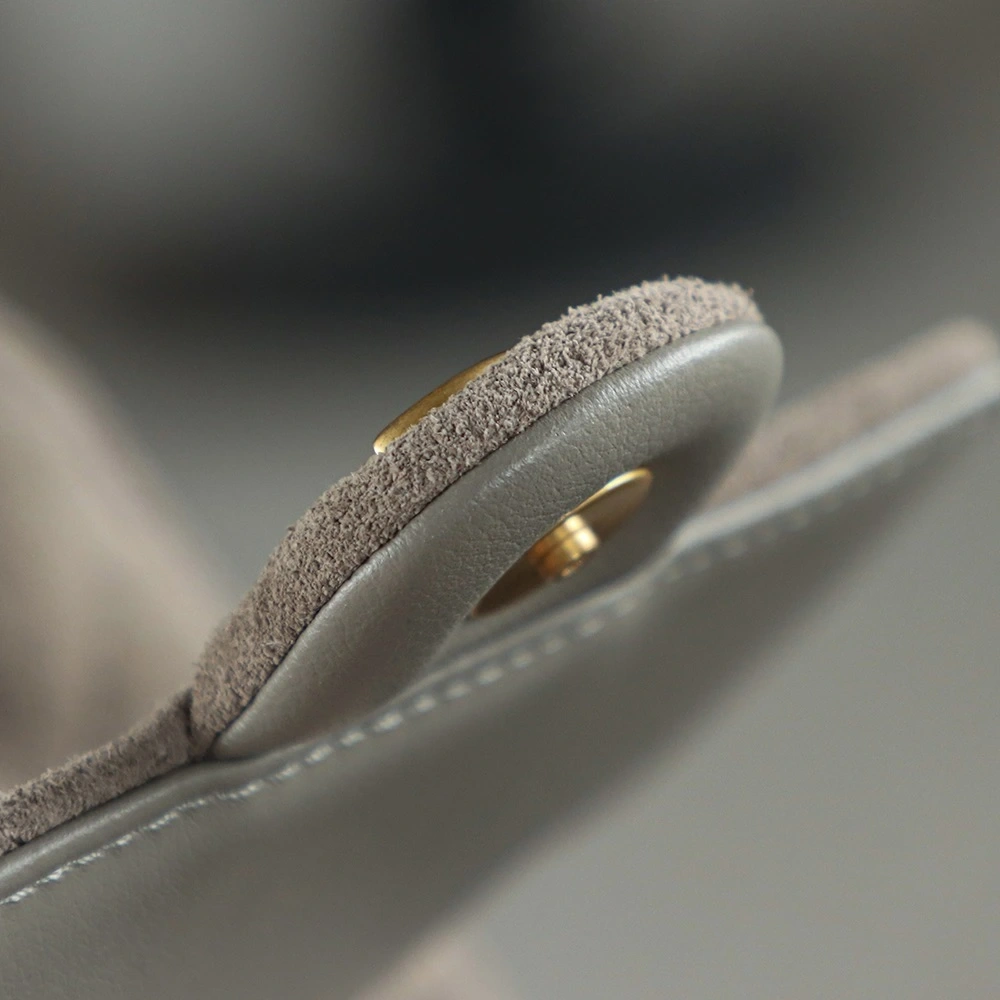 Chanel25c grey suede