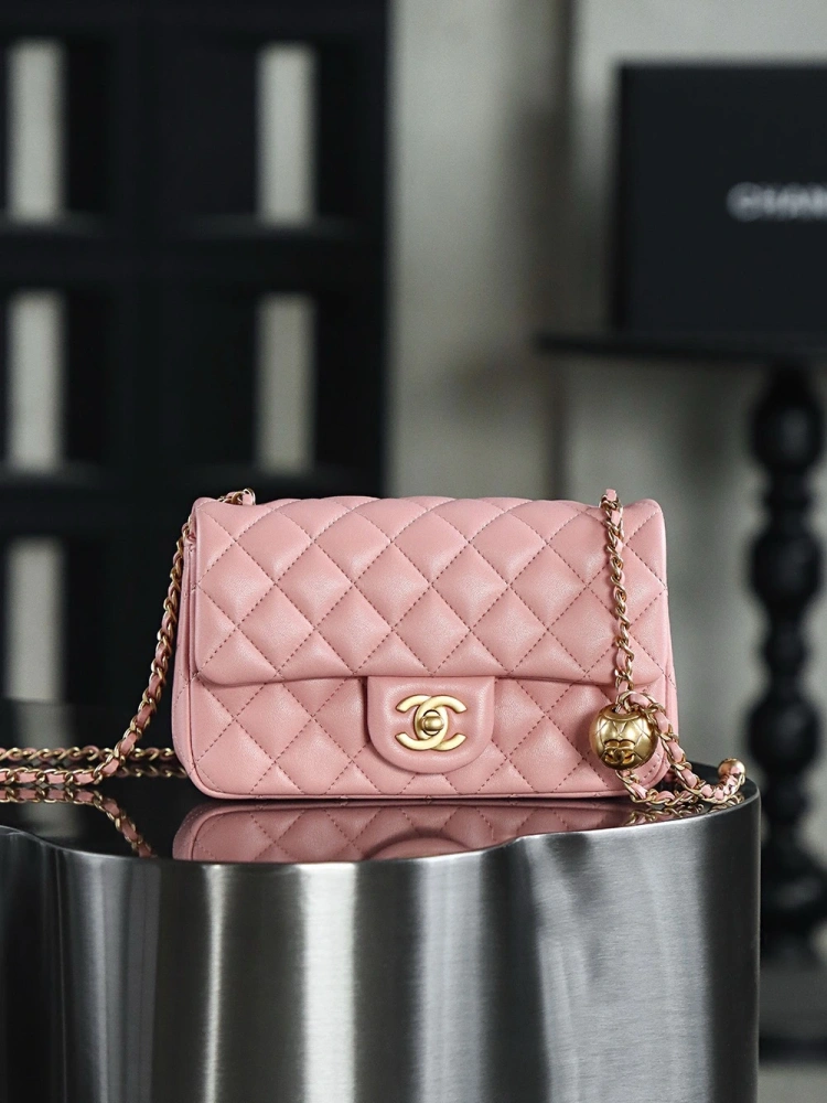 Chanel Golden Ball Pink MINI