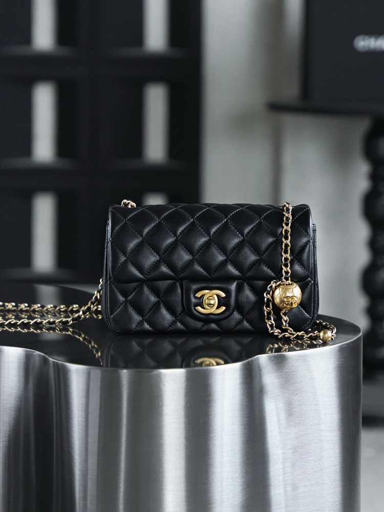 Chanel Gold Ball Black MINI
