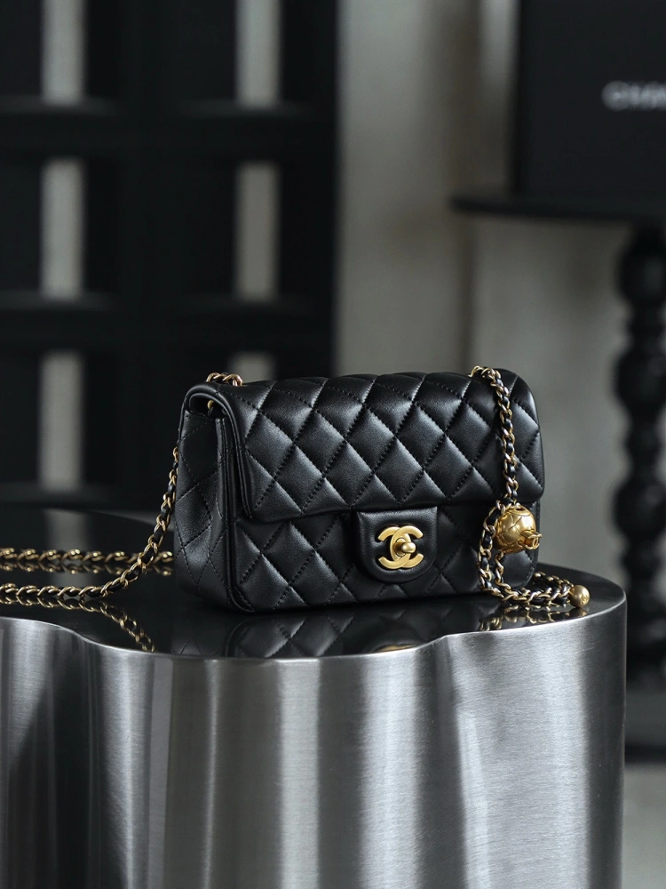 Chanel Gold Ball Black MINI