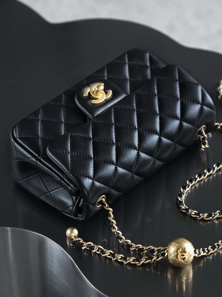 Chanel Gold Ball Black MINI
