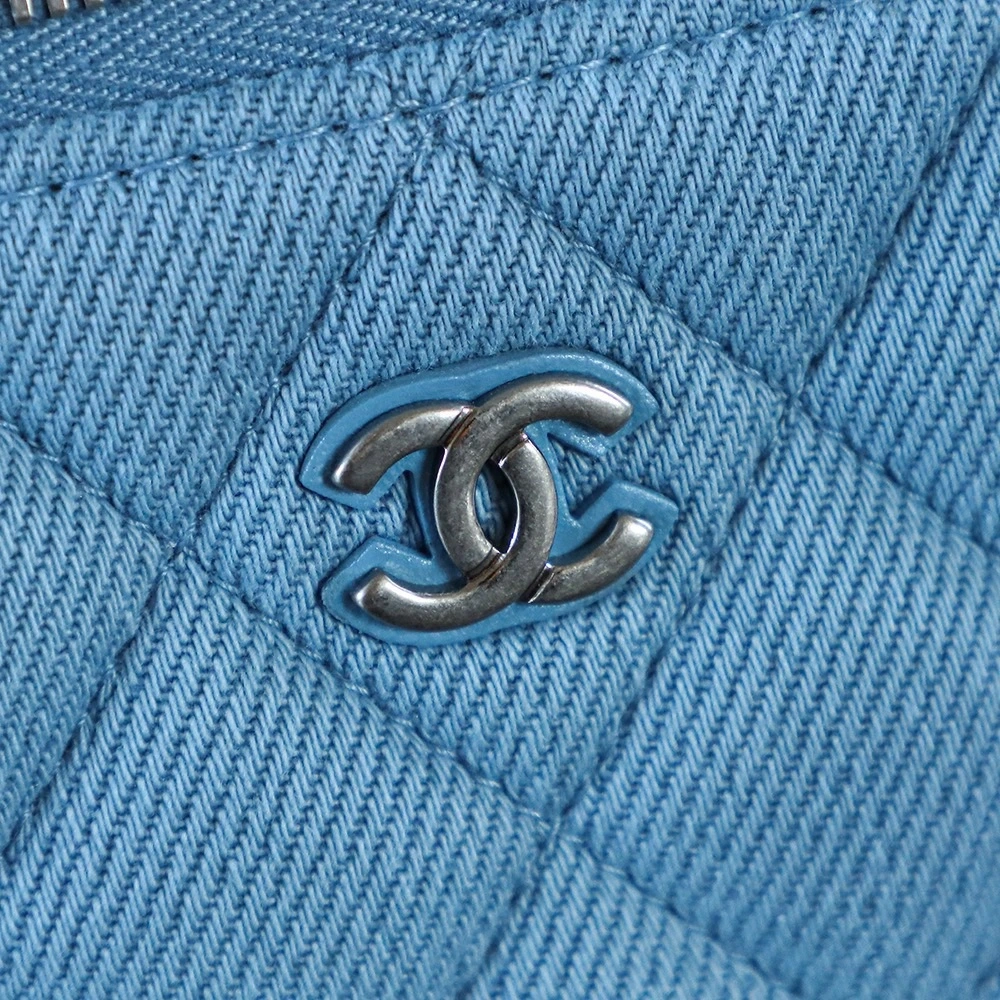 Chanel 25P Denim Lunch Box Bag