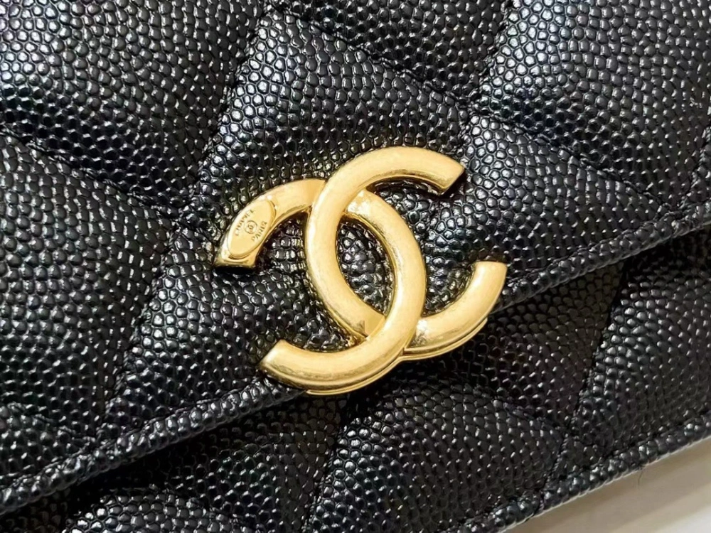 22K Caviar Leather Woc Phone Case