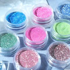 High Quality Japanese Nail Art Pigment Nail Glitter Powder Chrome Nail Powder Set 48 Colours