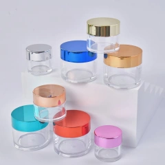Factory OEM/ODM Custom Acrylic Powder Containers Pink Empty Plastic Acrylic Powder Jars Private Label 1oz 2oz