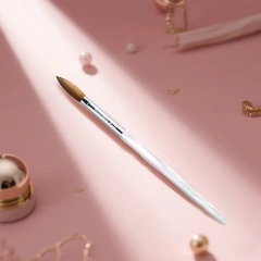 100% Pure Kolinsky Nail Brush for Acrylic  Professional Nail Extension Manicure Tool Nail Drawing Pen for DIY Home Salon