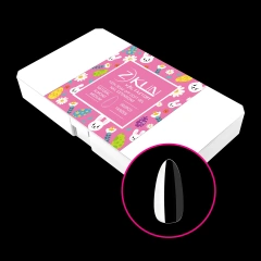 Popular PMMA Clear Almond XS/S/M/L Full Cover Nail Tips Custom Label 14 Sizes Nail Extension  602pcs Soft Gel Nail Tip