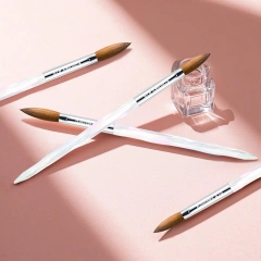 100% Pure Kolinsky Nail Brush for Acrylic  Professional Nail Extension Manicure Tool Nail Drawing Pen for DIY Home Salon