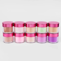 Professional Glitter Acrylic Powder Vendors Bulk Private Label Custom Nude Nail Acrylic Powders Wholesale Cover Pink 2oz