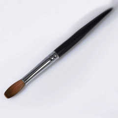 2025 New Design Pinceles Kolinsky Acrylic Germany Brush Wooden Handle Oval 100 Real Kolinsky Acrylic Brush Black for Nails Art