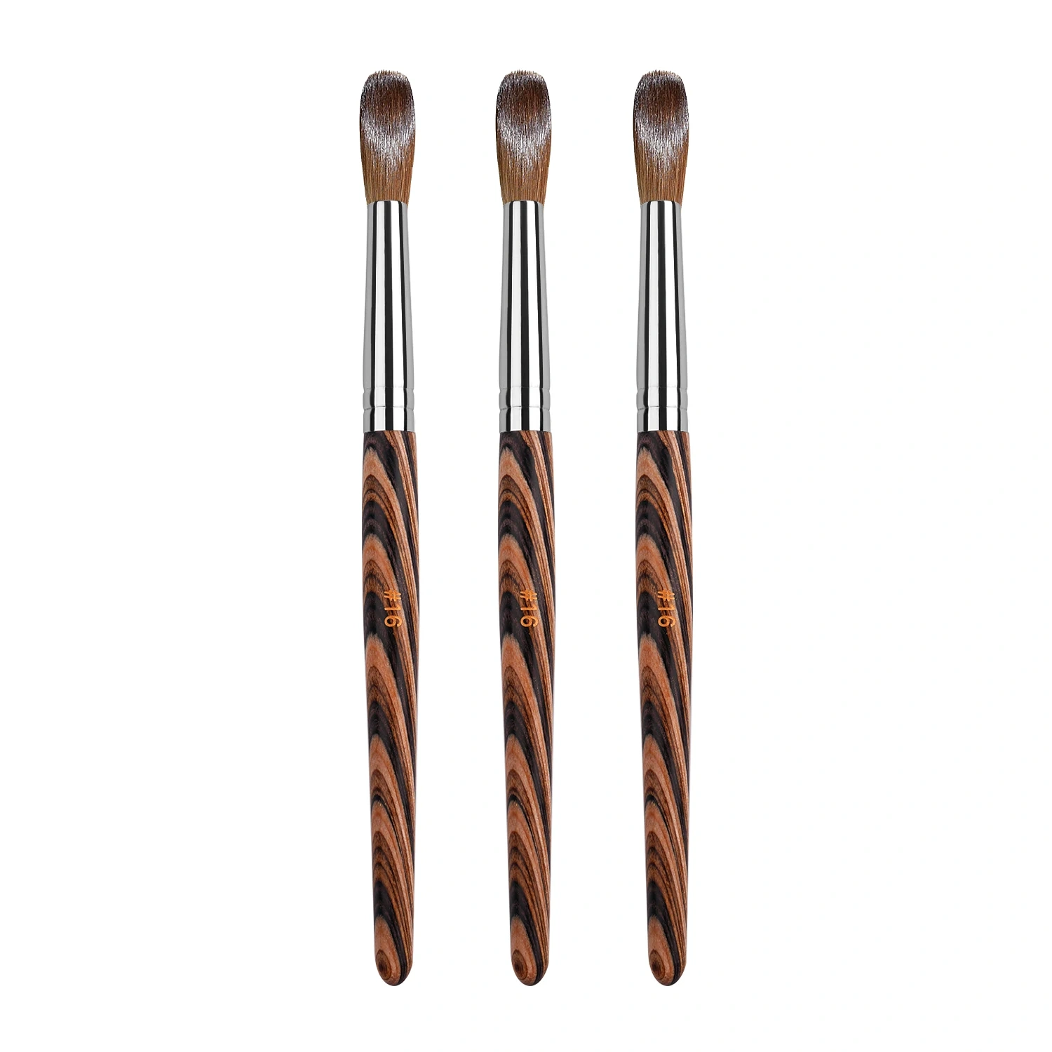 2025 New Acrylic Nail Brush 100 % Kolinsky Sable Germany Wood Handle 100% Mink Hair Nail Powder Brush  #14 #16 #18