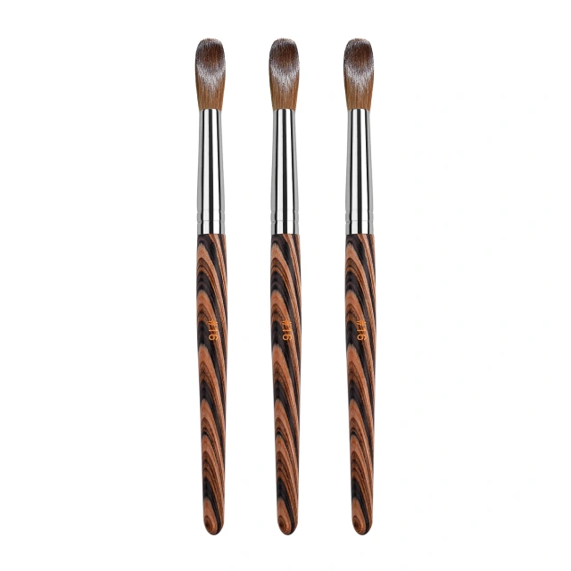 2025 New Acrylic Nail Brush 100 % Kolinsky Sable Germany Wood Handle 100% Mink Hair Nail Powder Brush  #14 #16 #18
