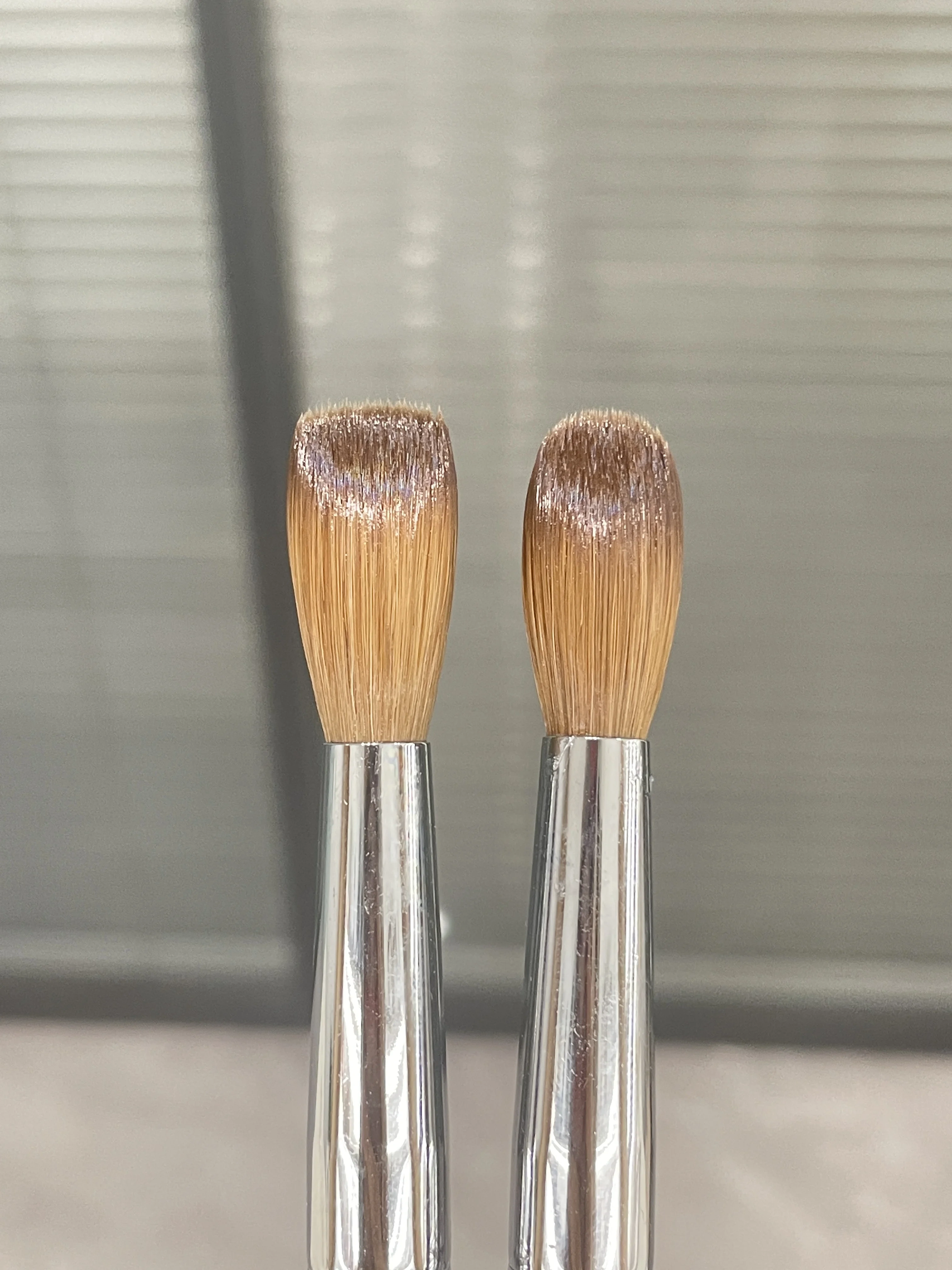 Zekun Nail Supplier Red Wooden Handle Flat/Oval Shape Custom 100% Pure Kolinsky Brush for Acrylic Nails