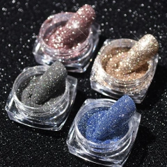 Hot Nail Art Broken Diamond Powder Crystal Three-Dimensional Silver Diamond Glitter Flash Handmade Drip Glue Reflective Powder
