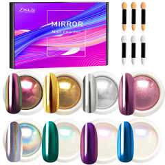 Hot Sale Nail Magic Mirror Powder Custom Logo Multicolor Pigment Powder Chrome Powder Nail