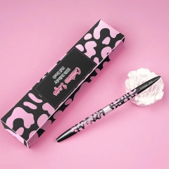 Handmade Acrylic Nail Brush Cow Black Leopard Printing Metal Salon Nail Beauty Pure Kolinsky Nail Brush
