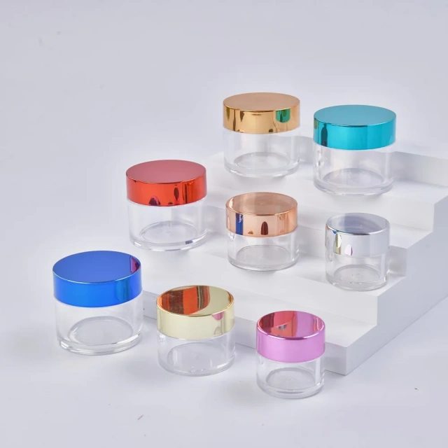 Factory OEM/ODM Custom Acrylic Powder Containers Pink Empty Plastic Acrylic Powder Jars Private Label 1oz 2oz